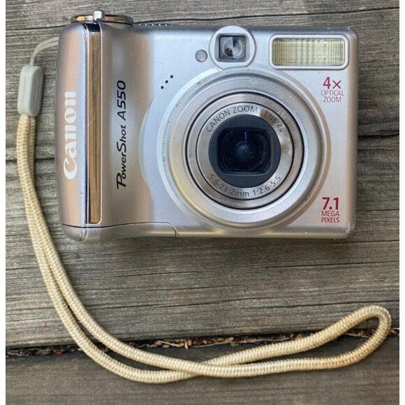 Canon Other - Canon PowerShot A550 Digital Camera UNTESTED 7.1MP 4x Optical Zoom